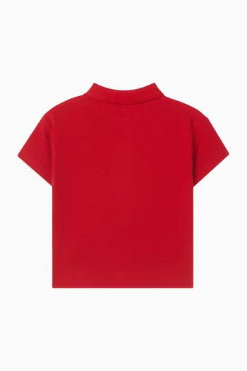 Thomas Bear Polo Shirt in Cotton-pique