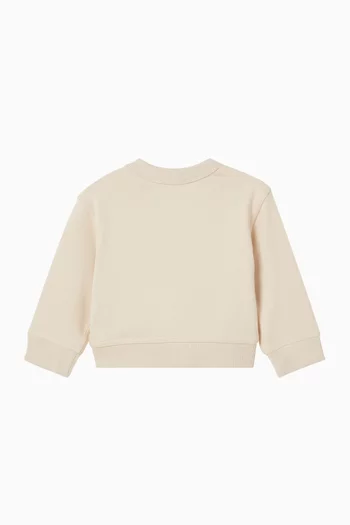 Check Flag Sweatshirt in Cotton