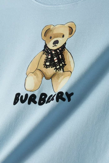 Cedar Teddy Logo T-shirt in Cotton