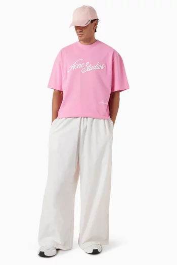 Relaxed-fit Pants in Technical Cotton Blend