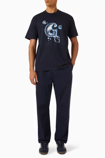 Solar Chrome C-logo T-shirt in Cotton Jersey
