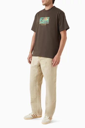 Double Knee Jeans in Cotton