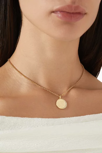Ayat Al Kursi Diamond Necklace in 18kt Gold