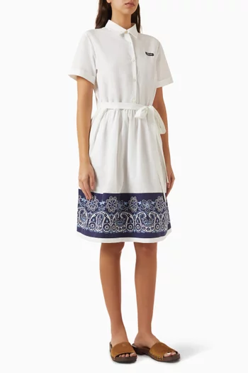 فستان قطن بوبلين ناعم