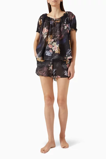 Idyllic Top & Shorts Set in Organic Cotton