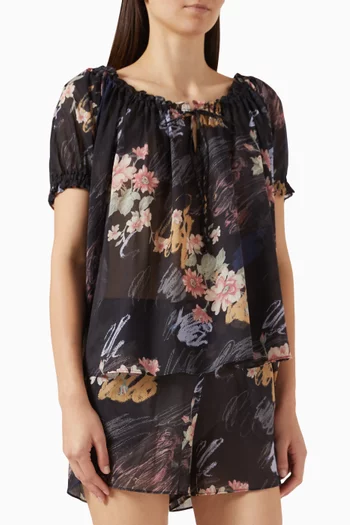 Idyllic Top & Shorts Set in Organic Cotton