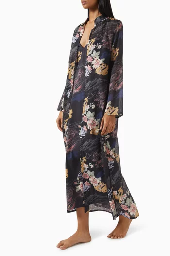 Robe De Nuit Maxi Dress in Organic-cotton
