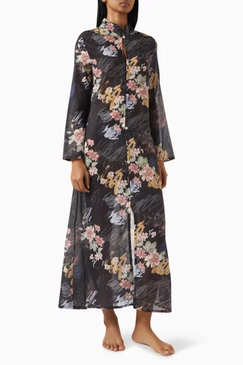 Robe De Nuit Maxi Dress in Organic-cotton