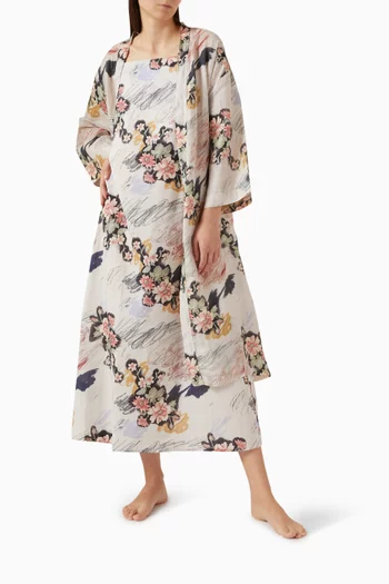 Square-neck Nightie in Organic Cotton