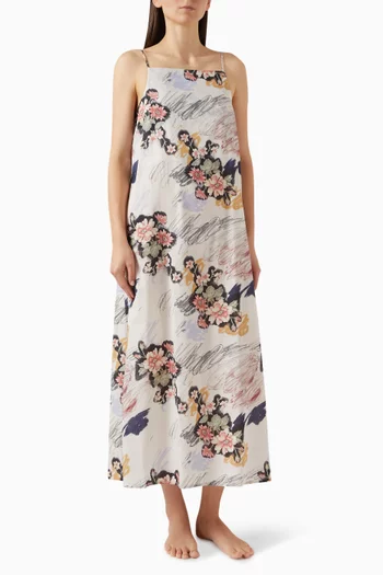 Square-neck Nightie in Organic Cotton