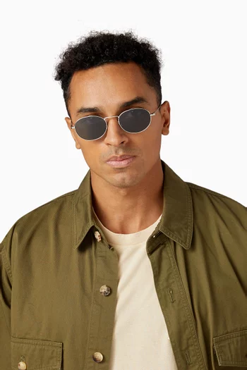 Round Sunglasses in Metal
