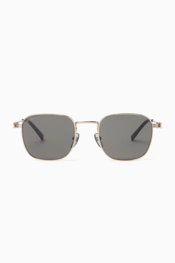 Square Sunglasses in Metal