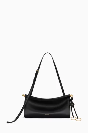 Le Click East West Shoulder Bag in Leather