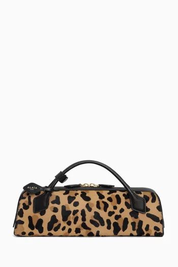 Le Teckel Clutch Bag in Animal-print Calf Hair