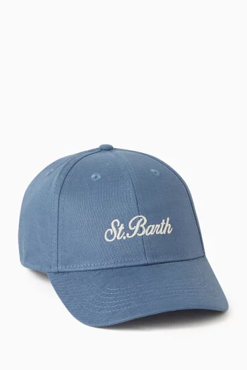 St. Barth Baseball Cap in Linen
