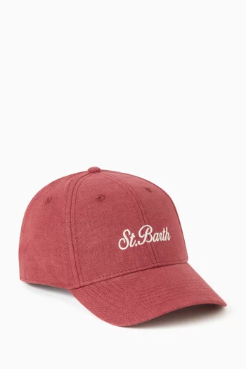 St. Barth Baseball Cap in Linen