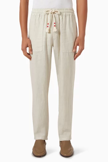 Calais Drawstring Pants in Linen