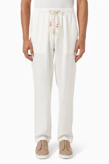 Calais Drawstring Pants in Linen