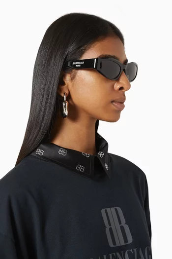 Oval Sunglasses in Acetate