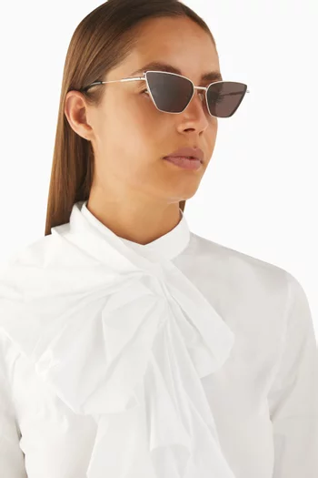 Cat-eye Sunglasses in Metal