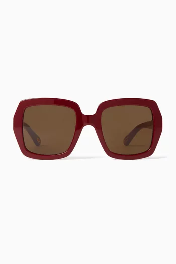 Square Sunglasses in Acetate