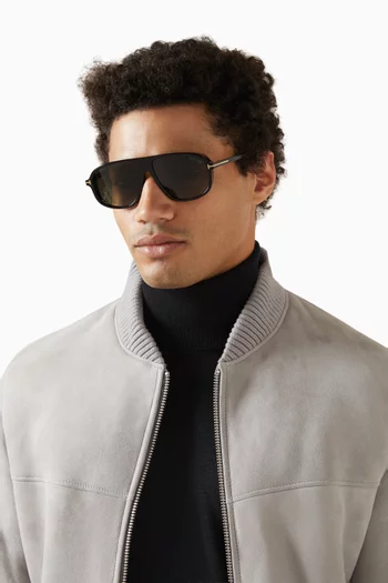 Guillaume Aviator Sunglasses in Acetate