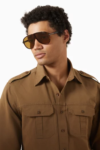 Vladimir Aviator Sunglasses in Acetate