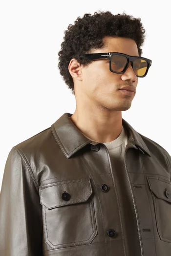 Icon Square Sunglasses in Acetate