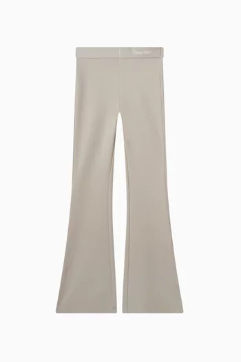 Logo Tape Flared Pants