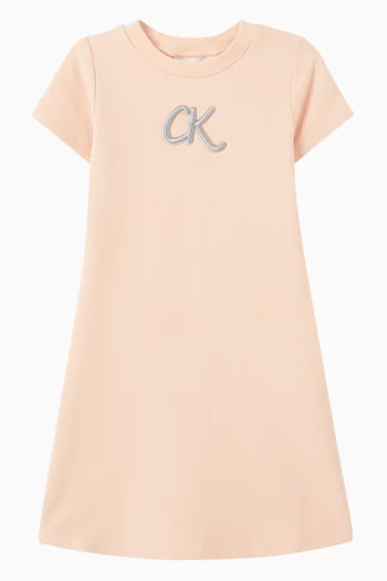 Monogram A-line T-shirt Dress in Cotton