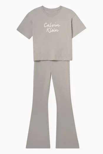 Logo Boxy T-shirt in Cotton Jersey