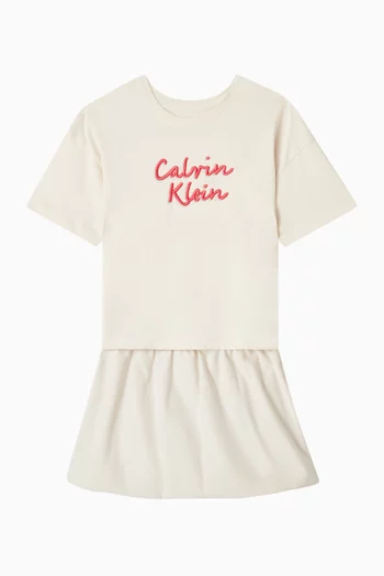 Logo Boxy T-shirt in Cotton Jersey