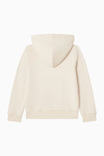 Mini Badge Hoodie in Cotton