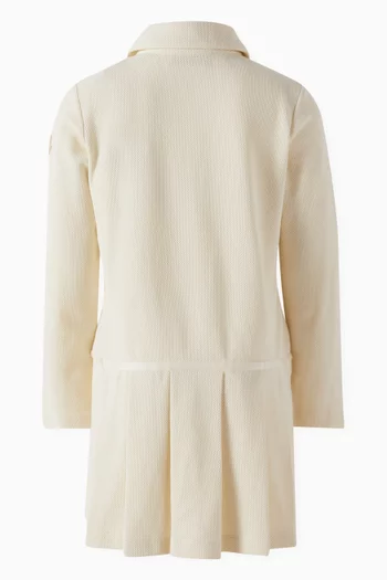 فستان بنمط تي شيرت بولو برقعة شعار الماركة