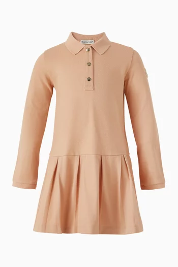 Polo Dress in Stretchy Cotton