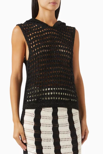 Hooded Knit Top