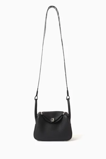 Unused Mini Lindy Bag in Taurillon Clemence Leather & Palladium Hardware