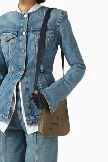 Unused Mini Evelyne Bag in Clemence Leather & Palladium Hardware