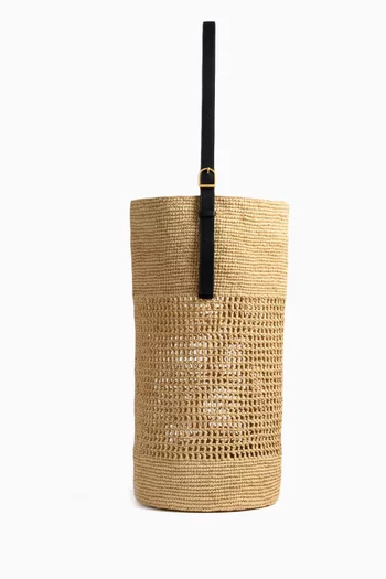 Billie Bucket Bag in Raffia