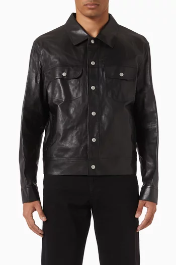 Trucker Jacket in Leather