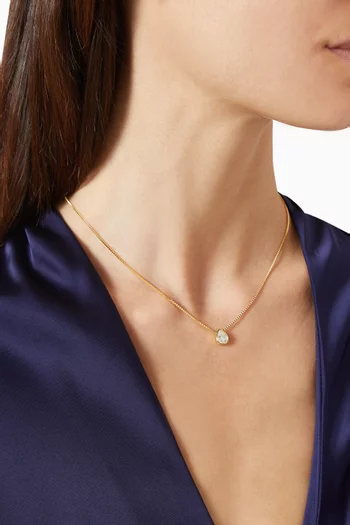 Bezel Nikita Necklace in 14kt Gold Vermeil