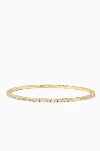 Bianca Bangle Bracelet in 14kt Vermeil Sterling Silver