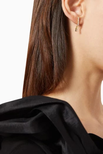 Marquise Crystal Drop Earrings in 14kt Gold Vermeil