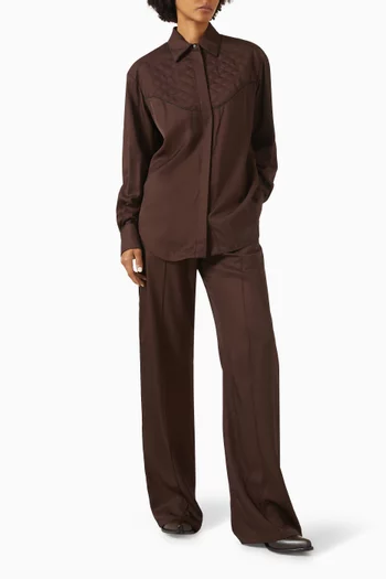 Quilted Shirt in Viscose