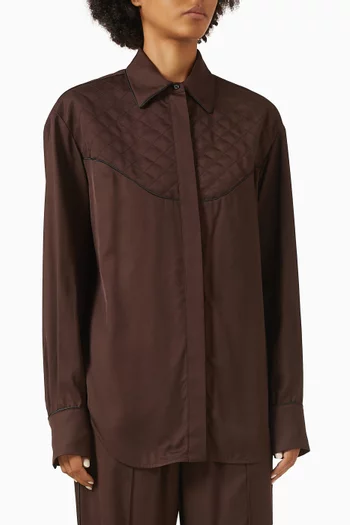 Quilted Shirt in Viscose