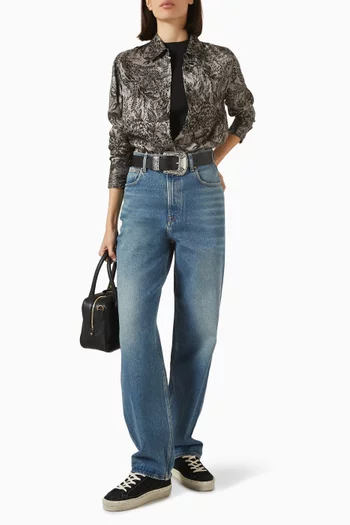 Floral Pattern Shirt in Viscose