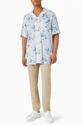 Print Bowling Shirt in Modal Blend