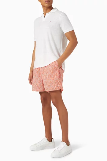 Printed Swim Shorts in Nylon