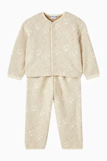 Eris Quilted Sweatshirt in Organic Cotton-blend