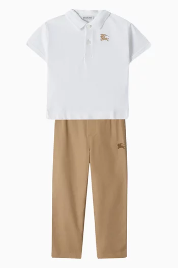 Equestrian Knight Polo Shirt in Cotton-piqué